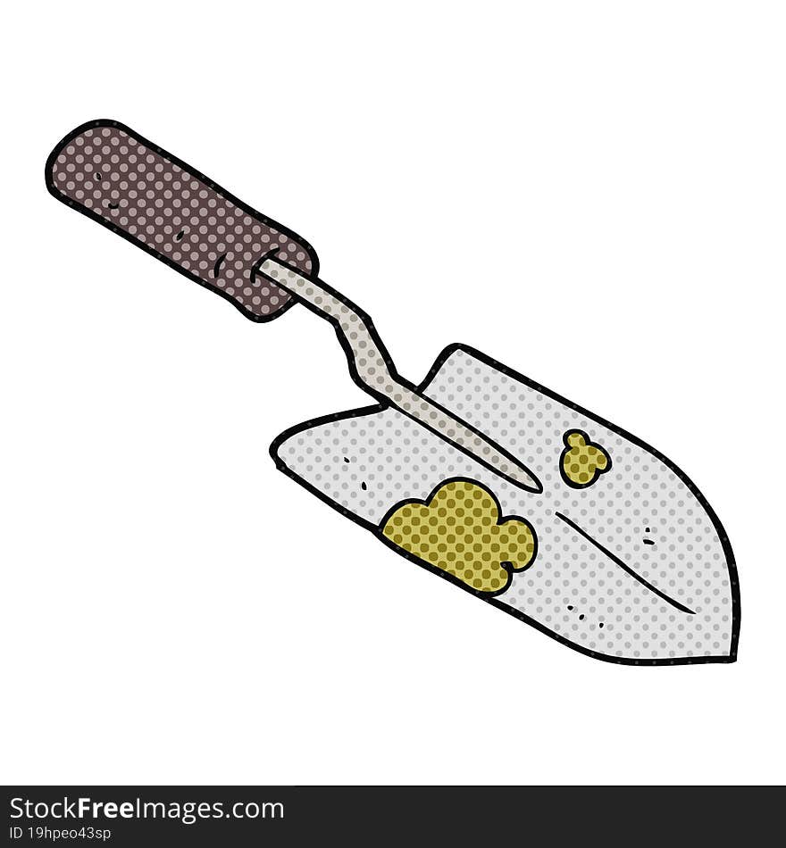 cartoon trowel