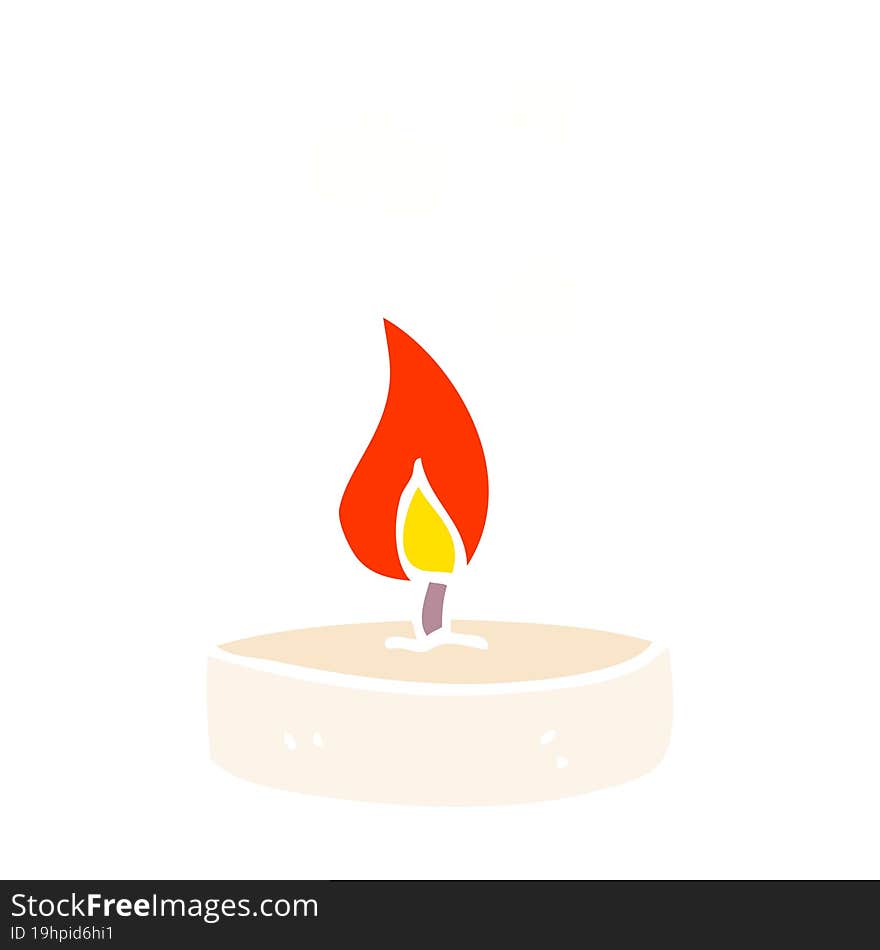 cartoon doodle small candle