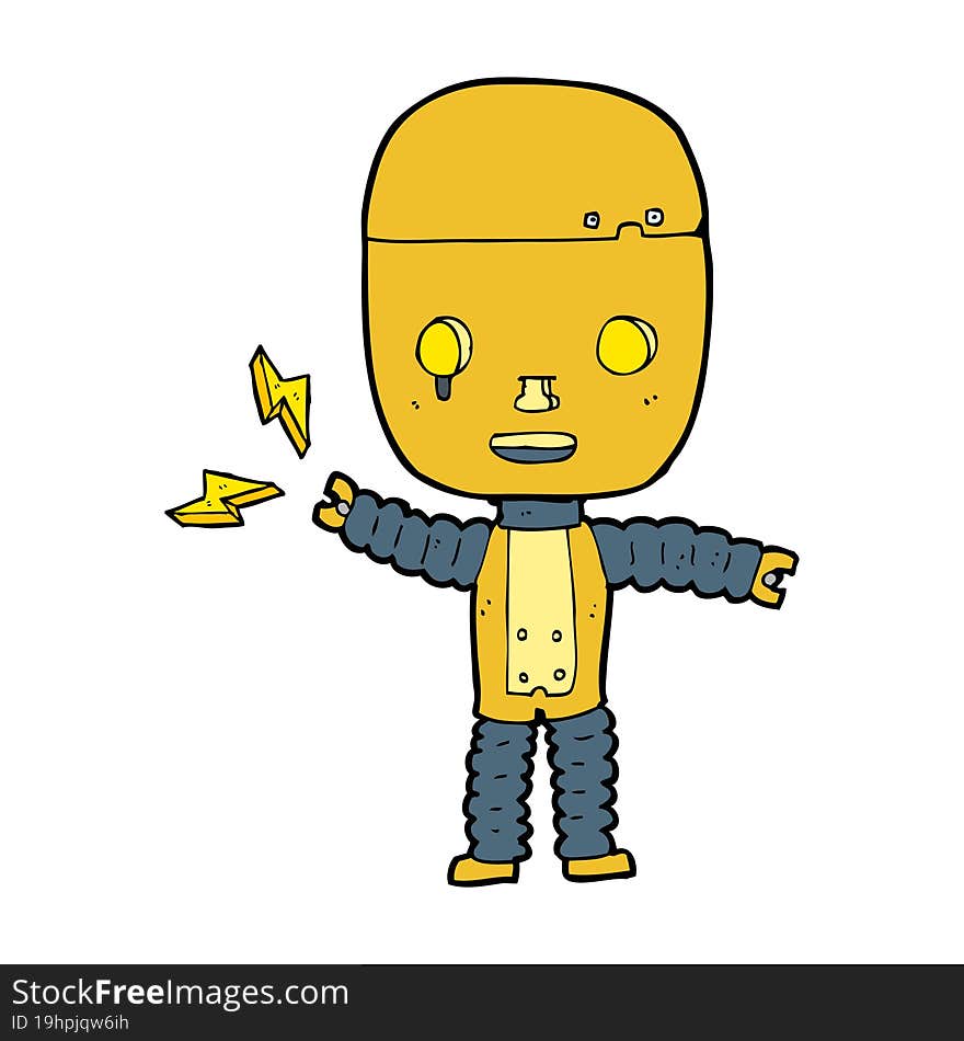 cartoon robot