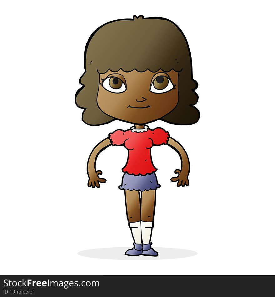 cartoon girl