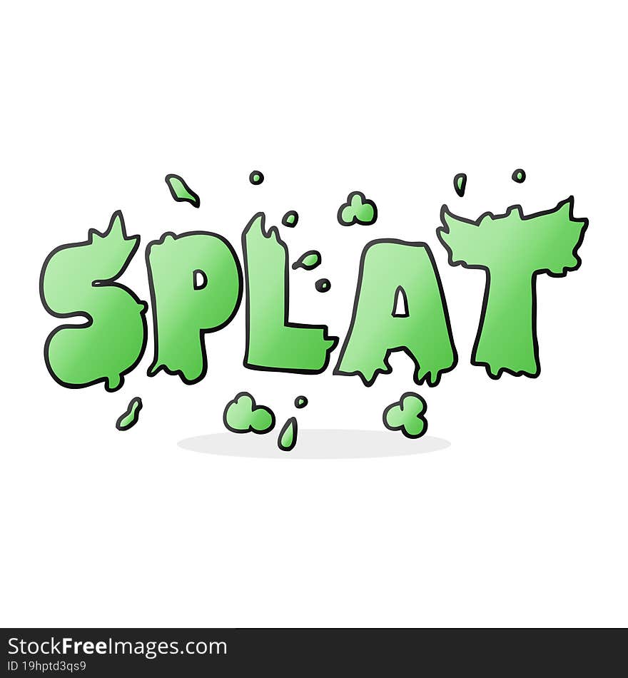 cartoon splat