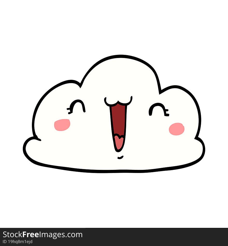 Cute Cartoon Cloud