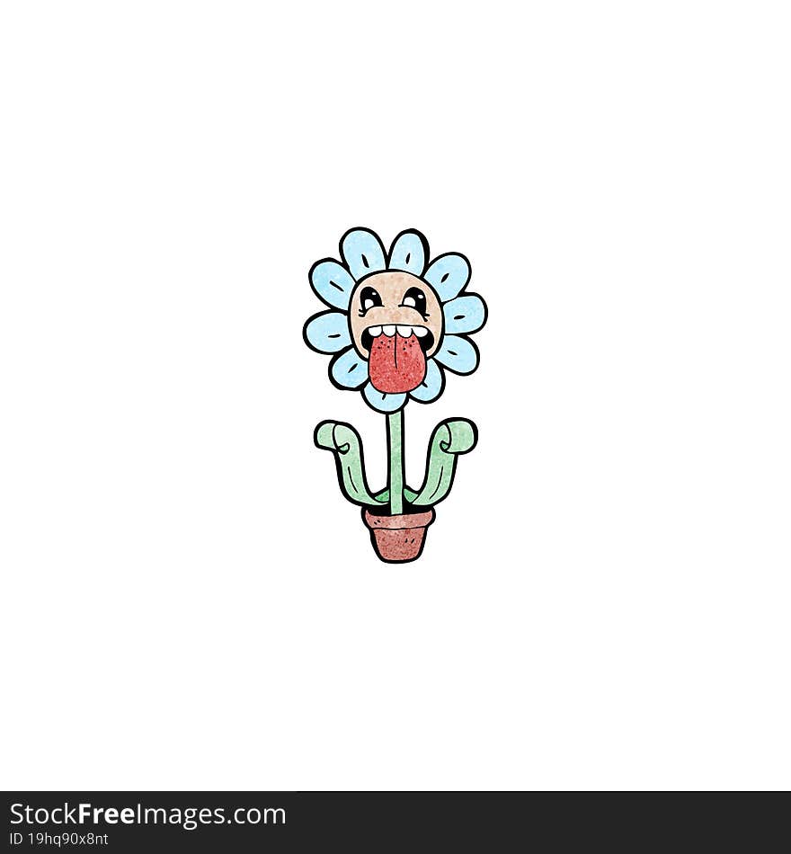 Flower Cartoon Character