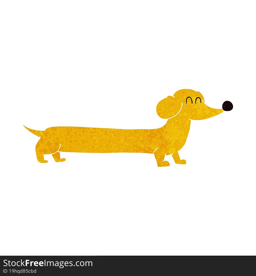 Cartoon Dachshund