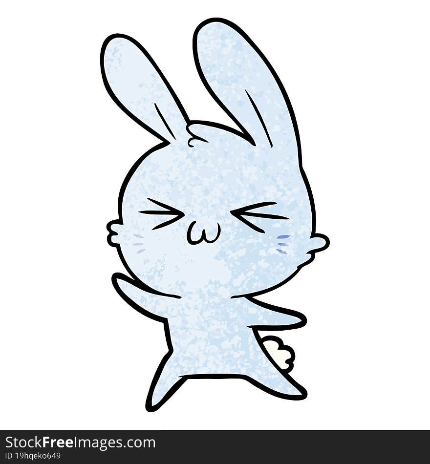 cute cartoon rabbit. cute cartoon rabbit