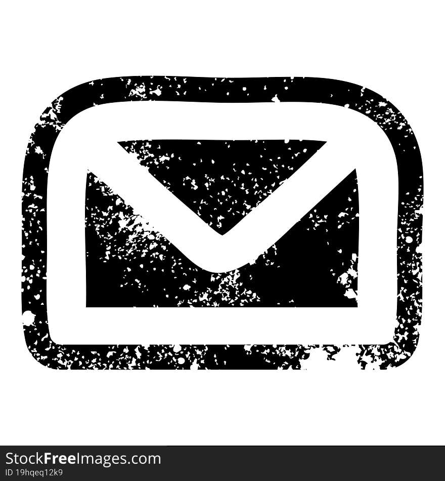 envelope letter distressed icon