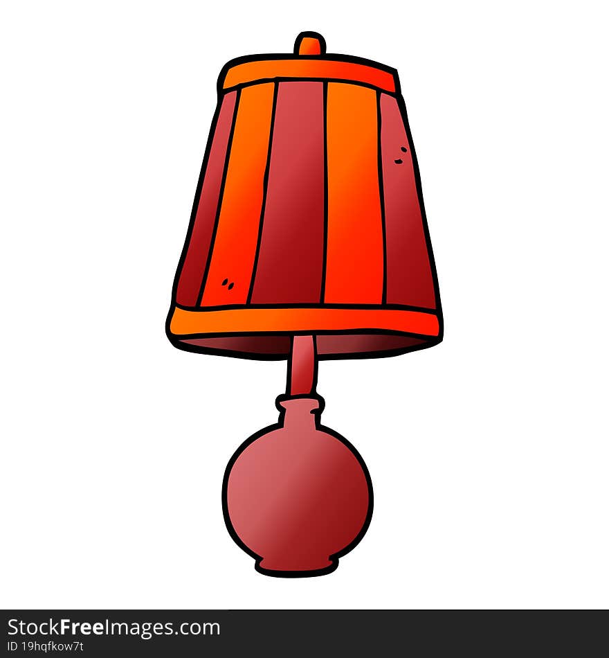 cartoon doodle table lamp