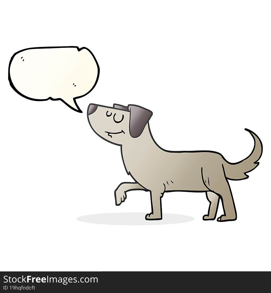 speech bubble cartoon dog