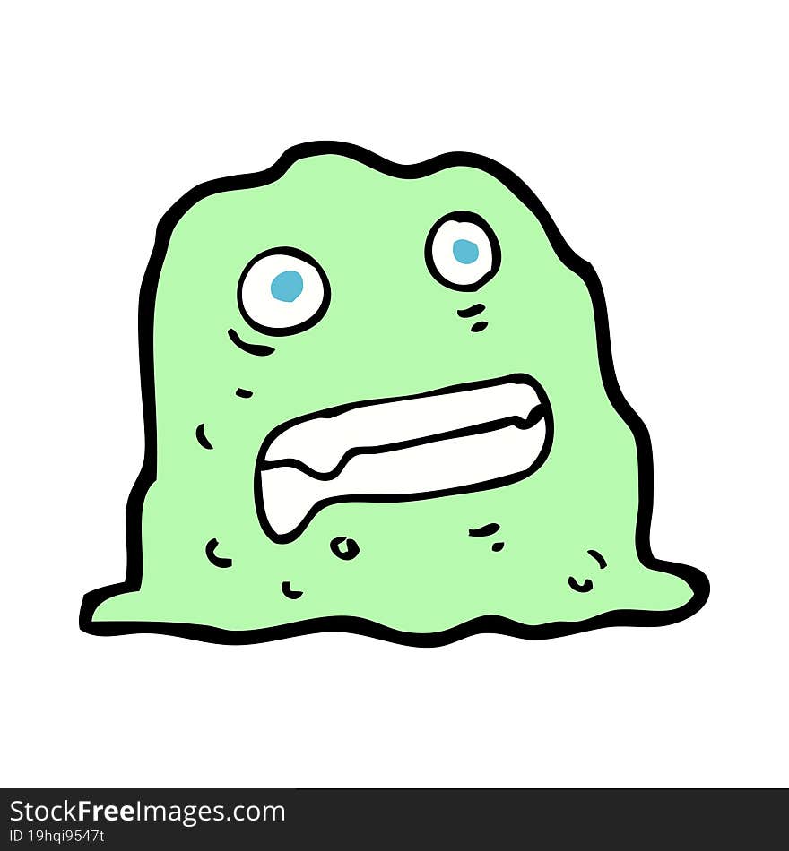 cartoon slime creature