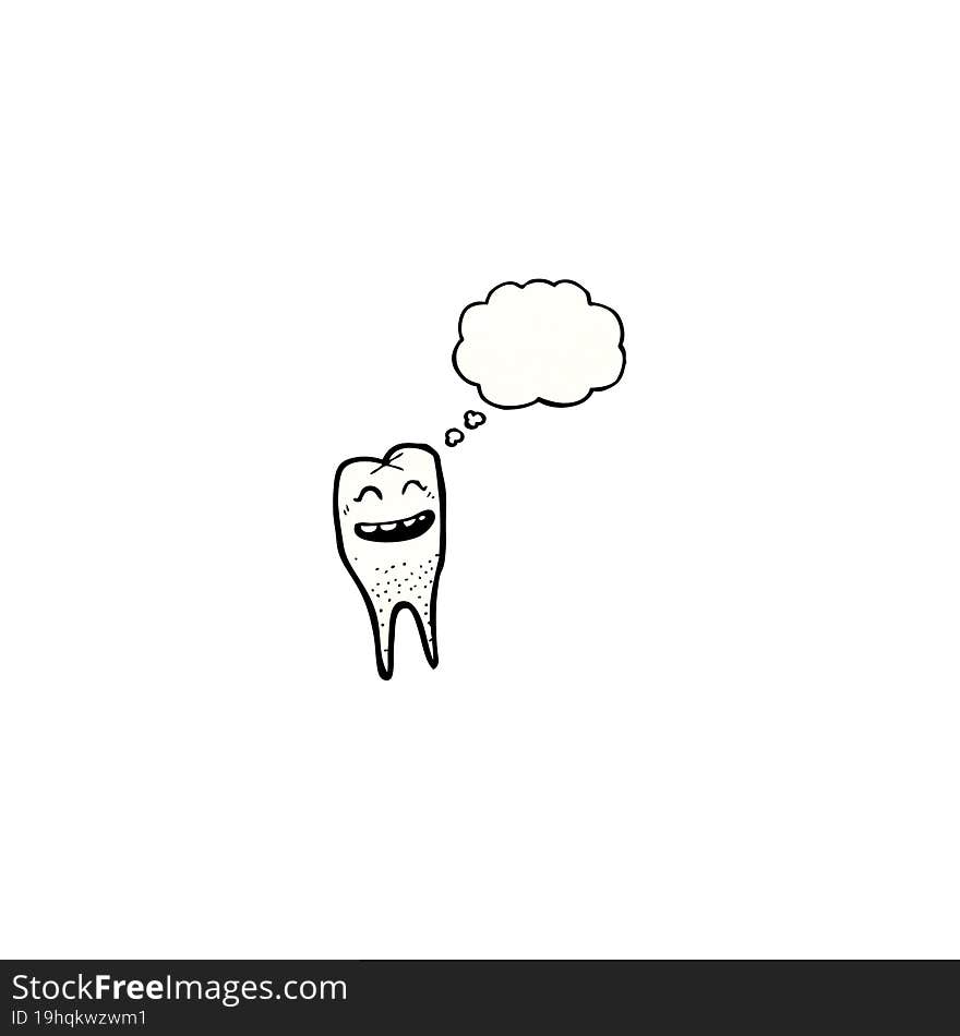 cartoon grinning tooth