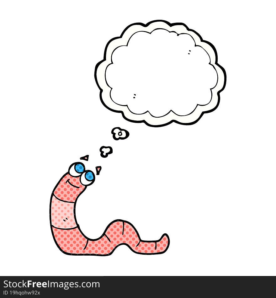 Thought Bubble Cartoon Worm