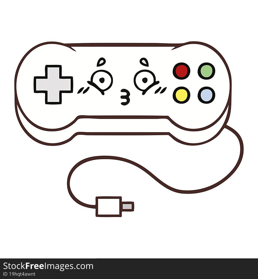 cute cartoon game controller