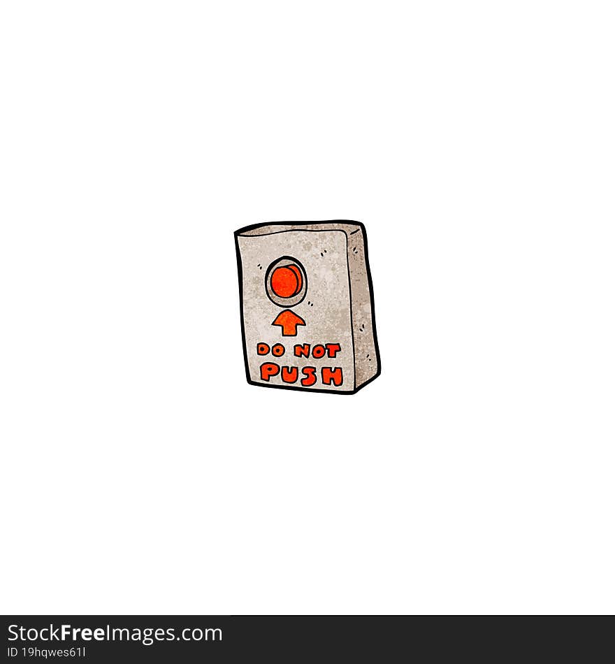 cartoon push button