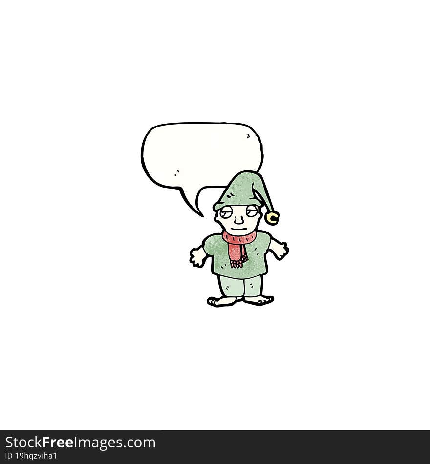 christmas elf cartoon character