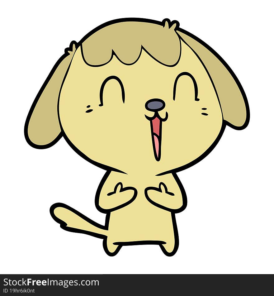 cute cartoon dog. cute cartoon dog