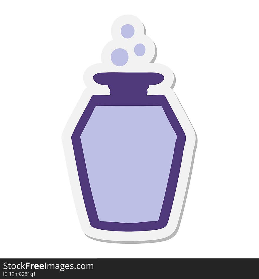 cartoon potion bottle sticker