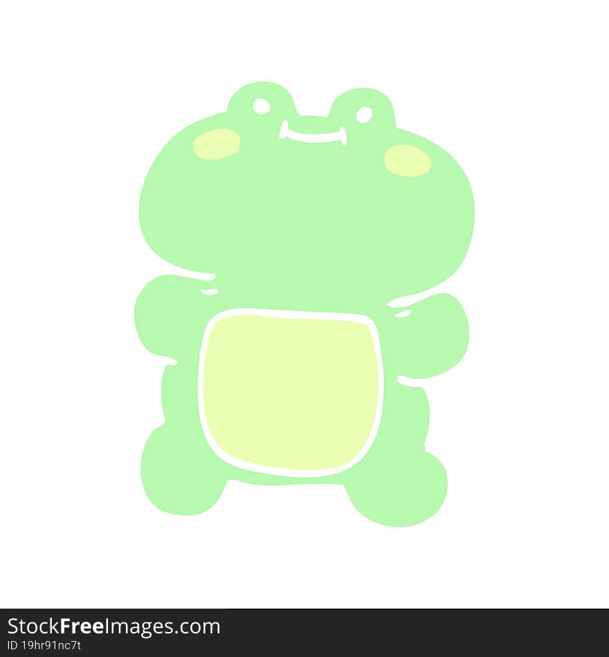 cartoon doodle frog