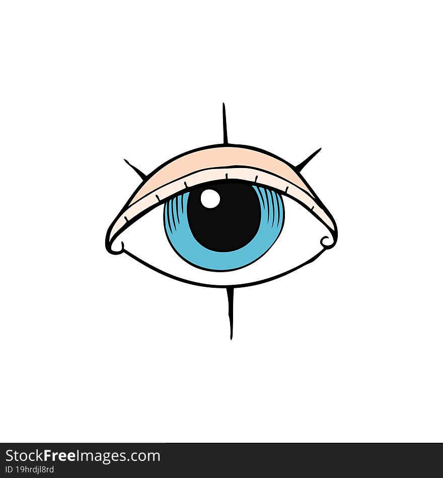 cartoon tattoo eye symbol