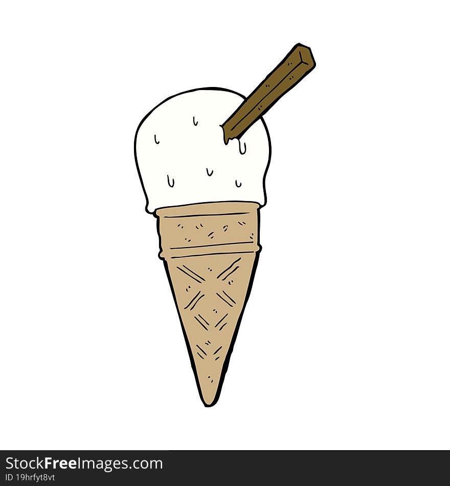 cartoon ice cream