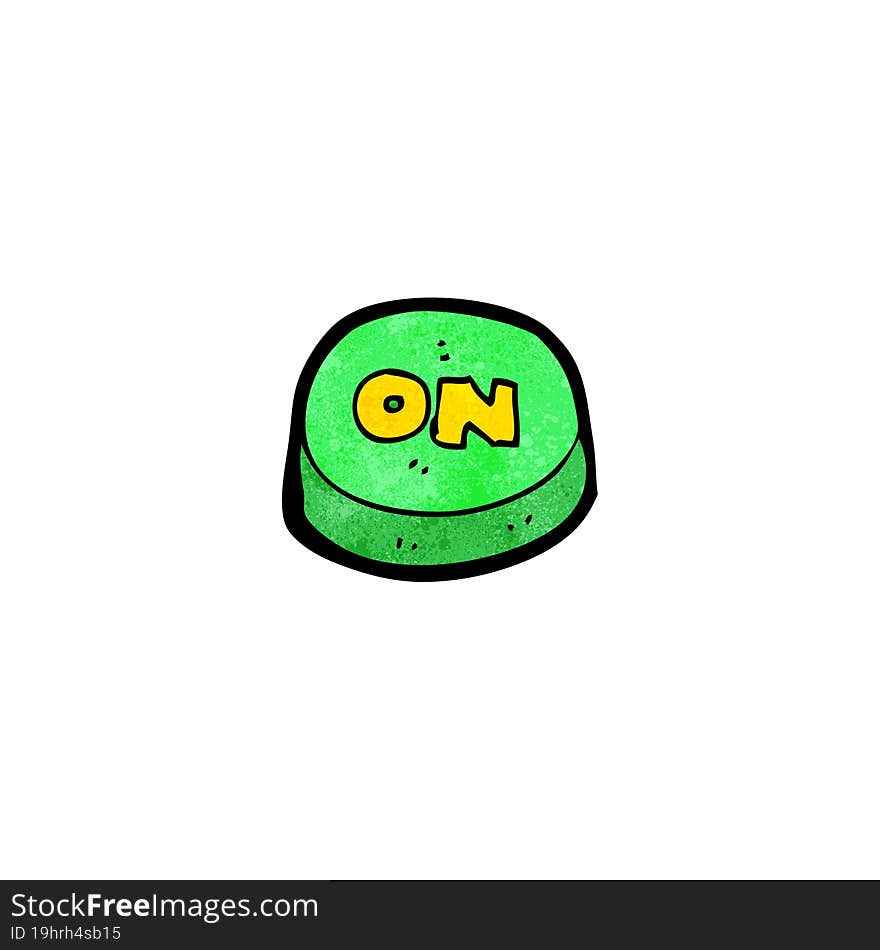 Cartoon On Button