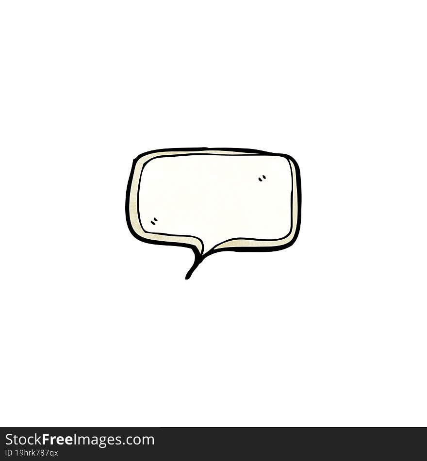 cartoon speech bubble