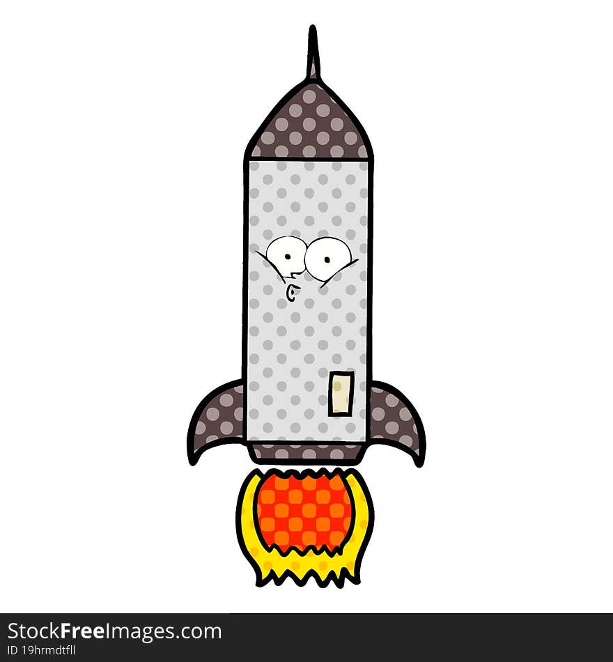 cartoon rocket. cartoon rocket