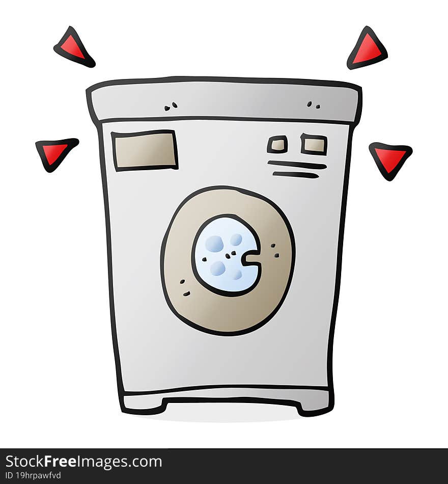 cartoon washing machine