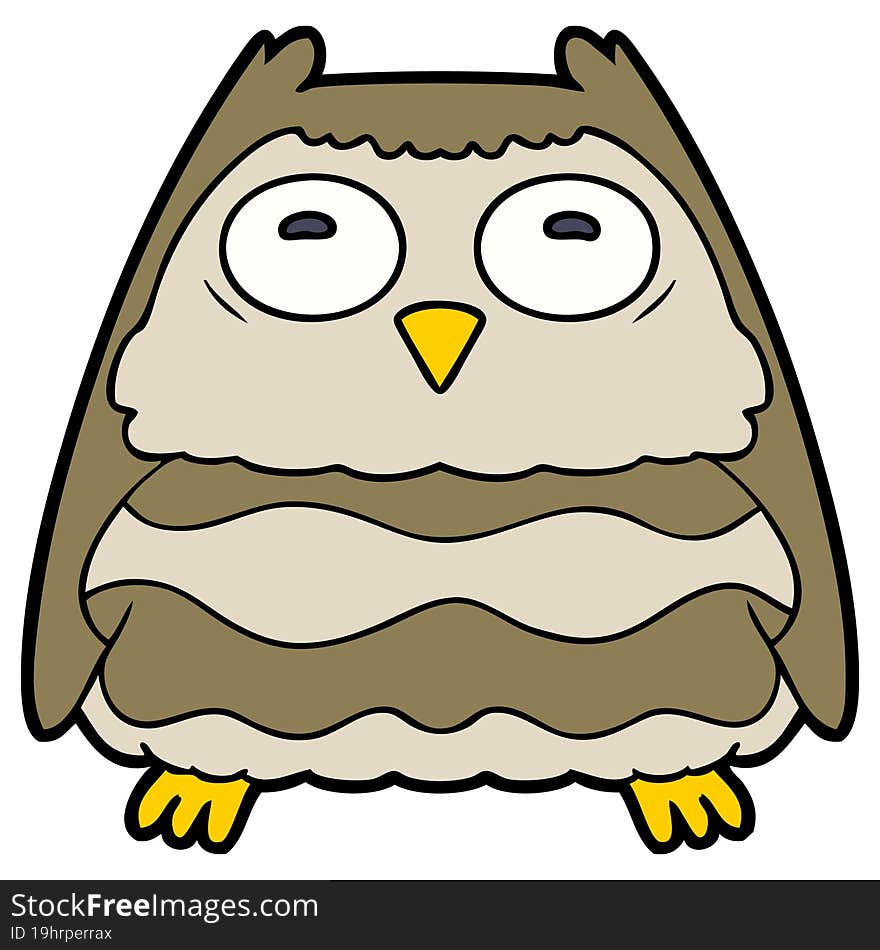 cartoon owl. cartoon owl