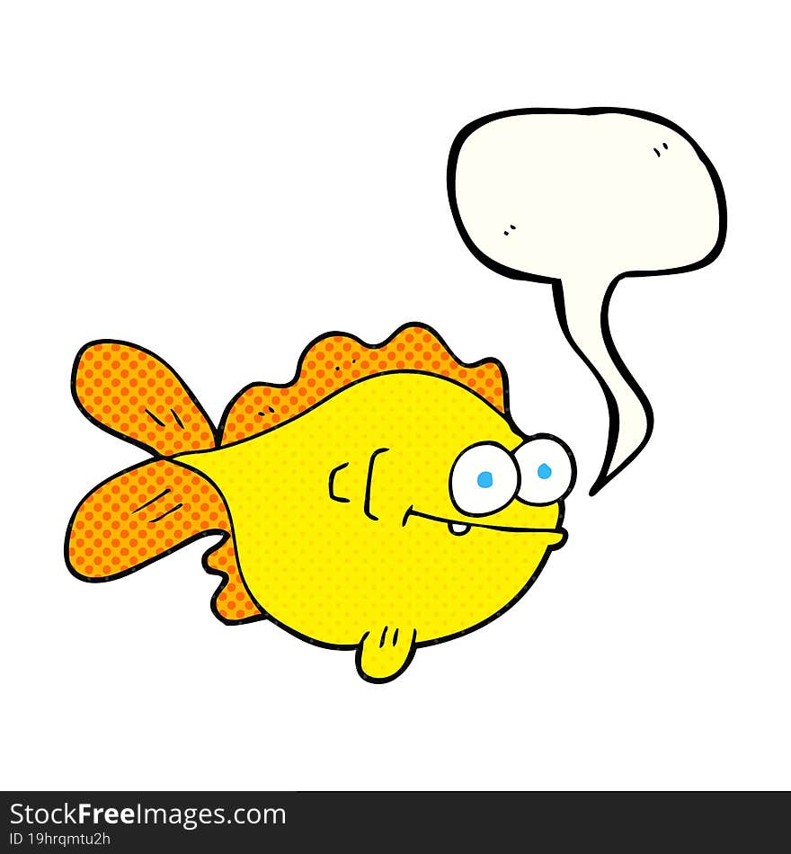 comic book speech bubble cartoon fish