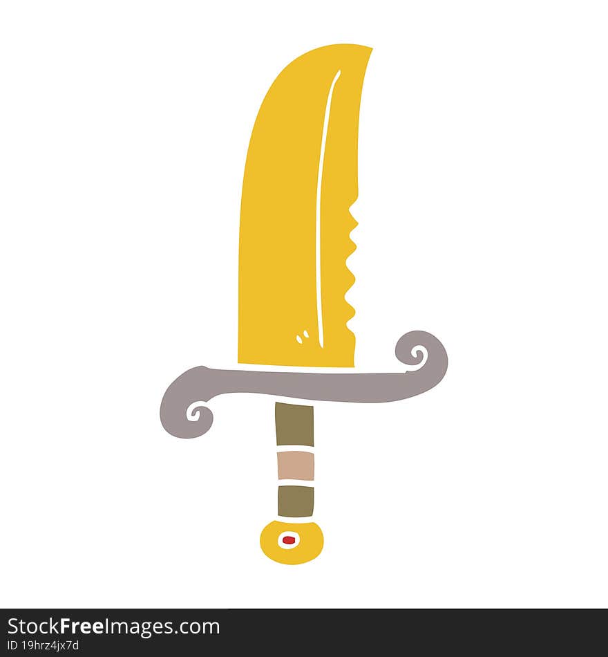 Cartoon Doodle Jeweled Sword