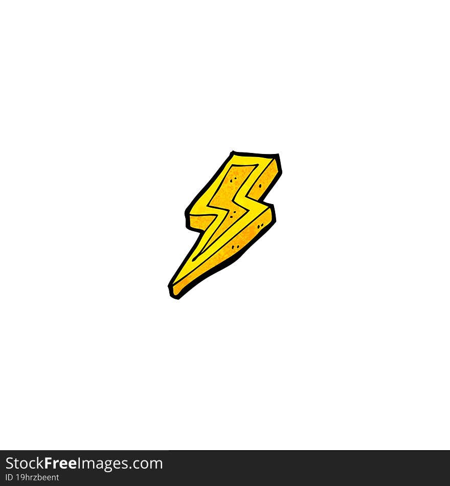 cartoon lightning bolt