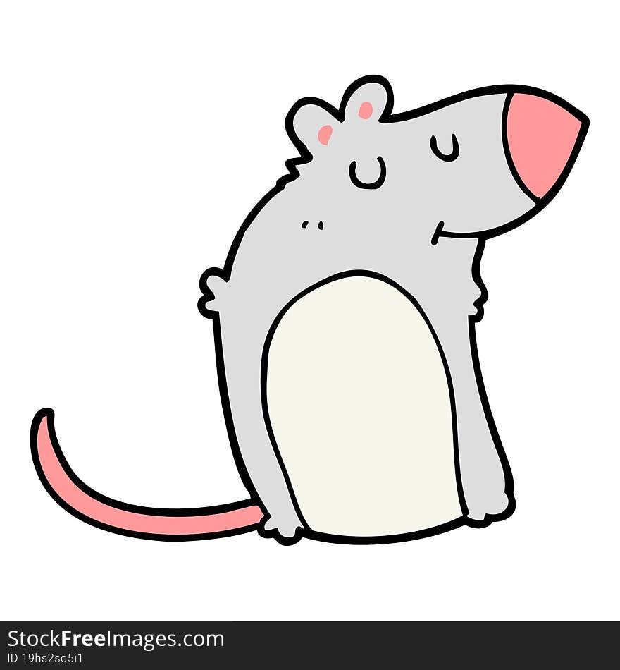 cartoon fat rat