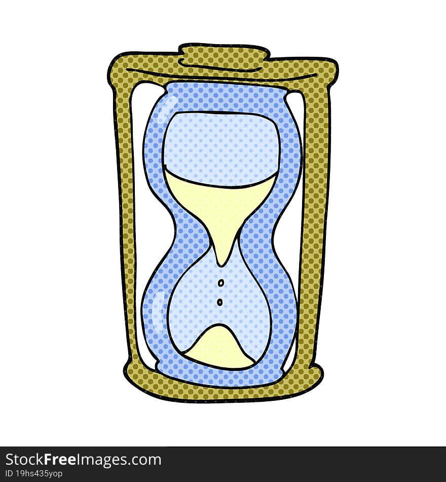 cartoon hourglass