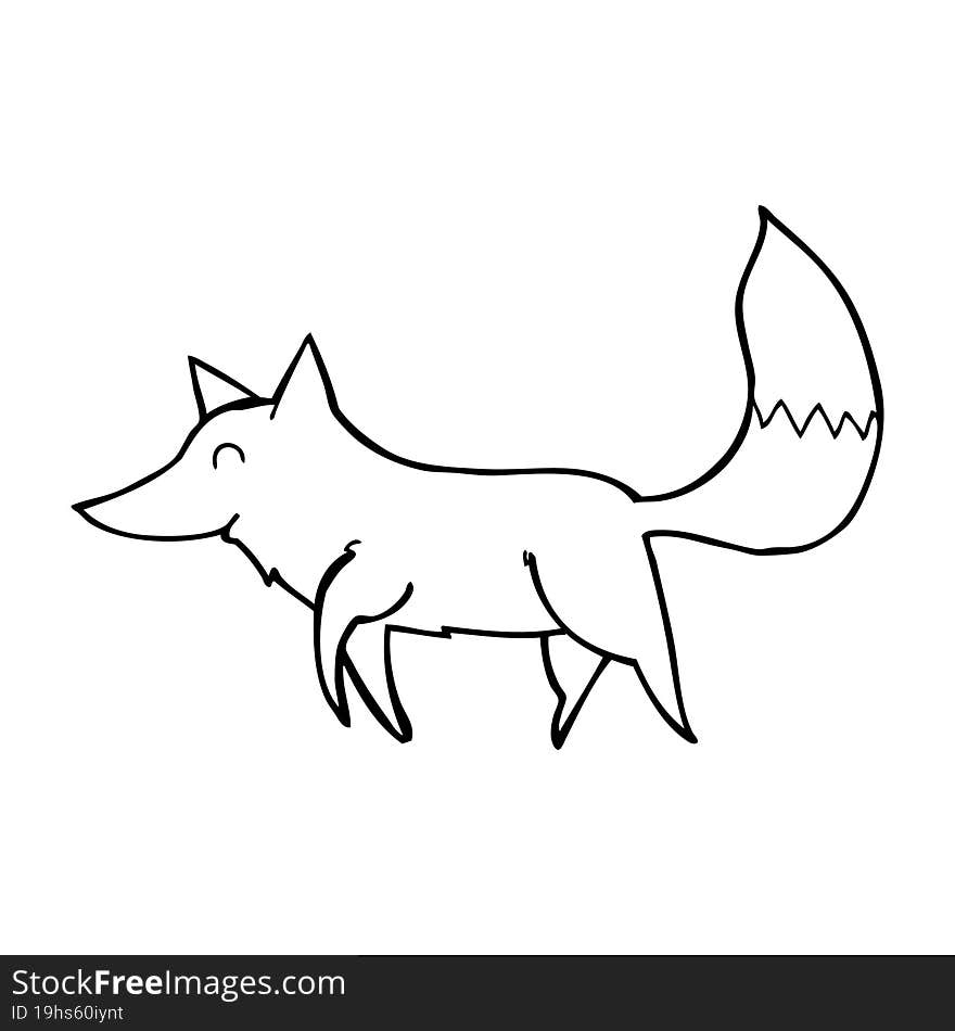 Cartoon Wolf