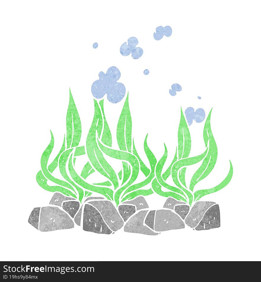 retro cartoon seaweed