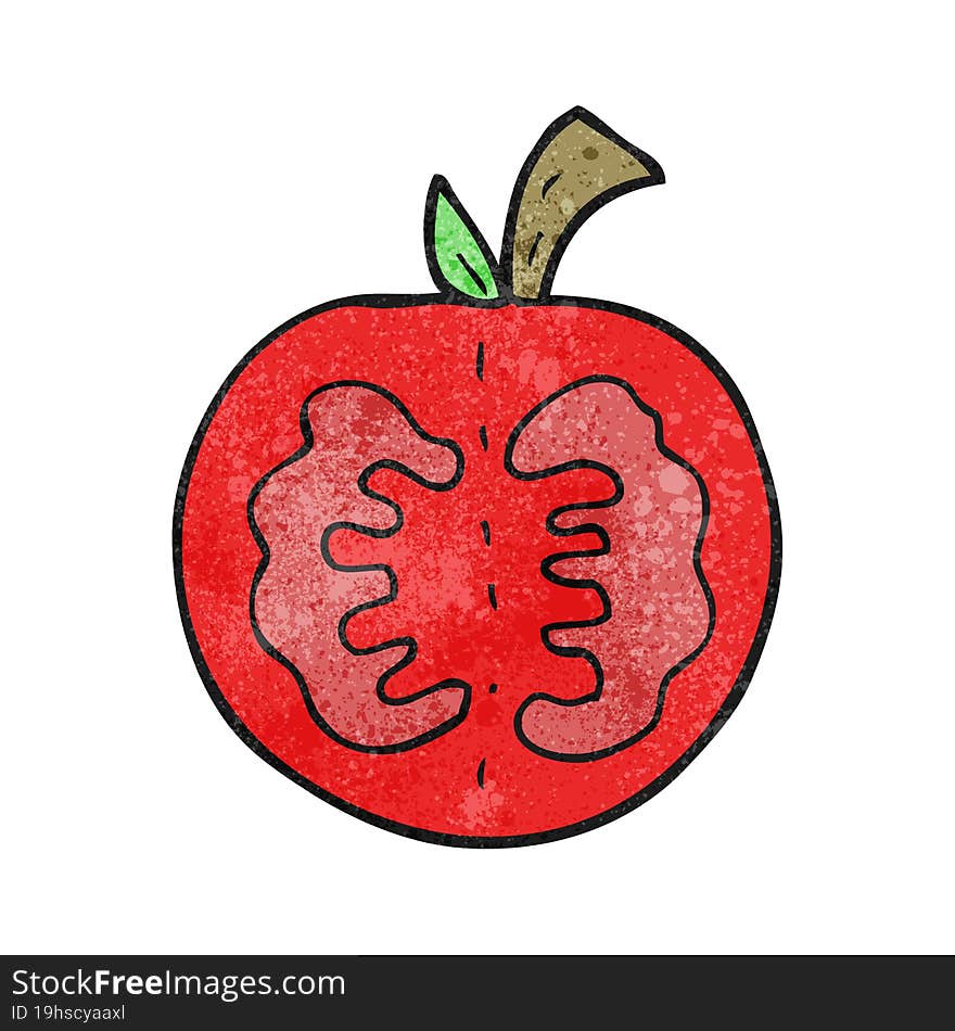 freehand textured cartoon tomato