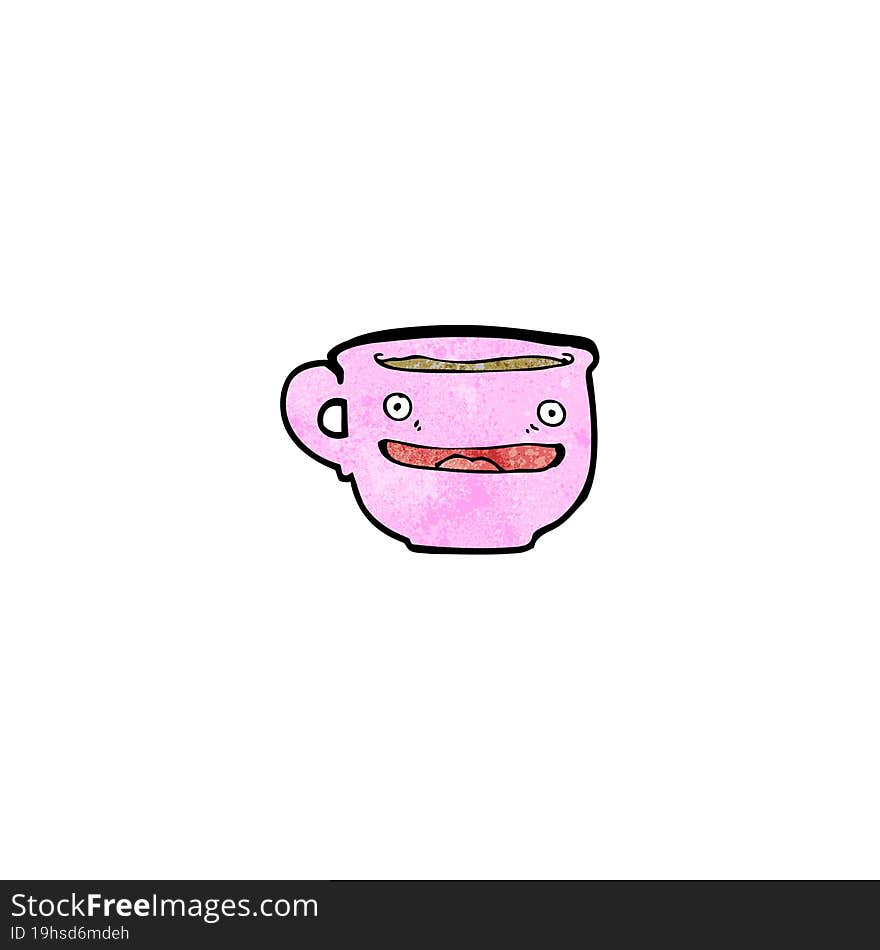 cartoon happy cup