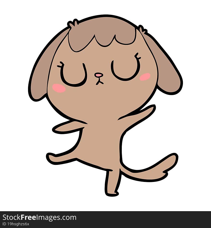 cute cartoon dog. cute cartoon dog