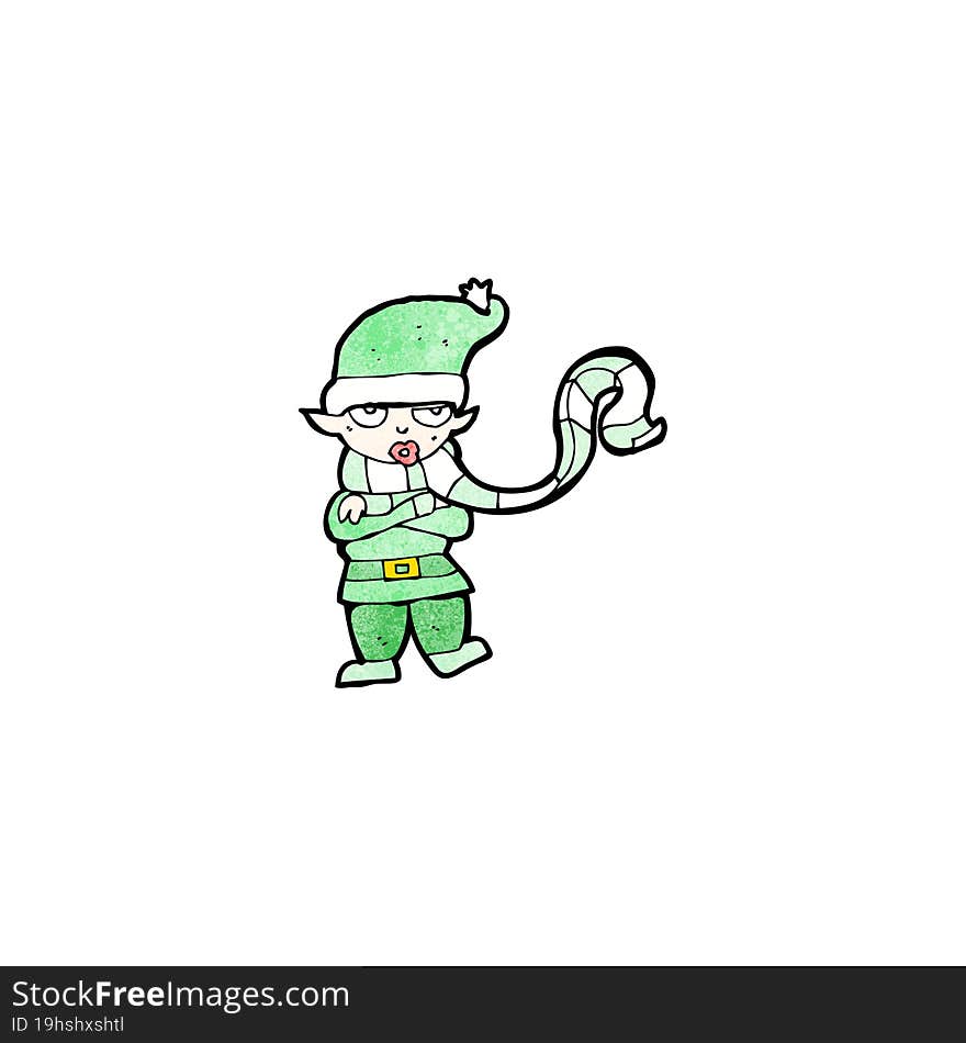 cartoon christmas elf