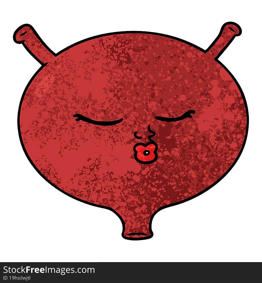 cartoon bladder. cartoon bladder