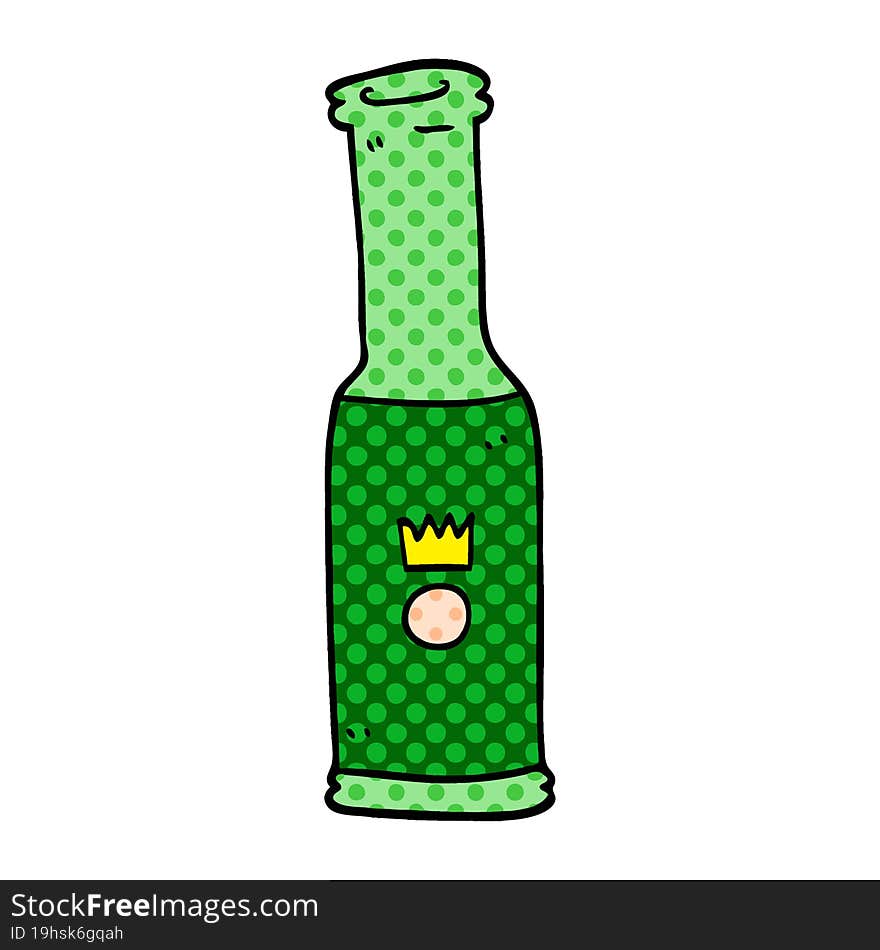 Cartoon Doodle Bottle Of Pop