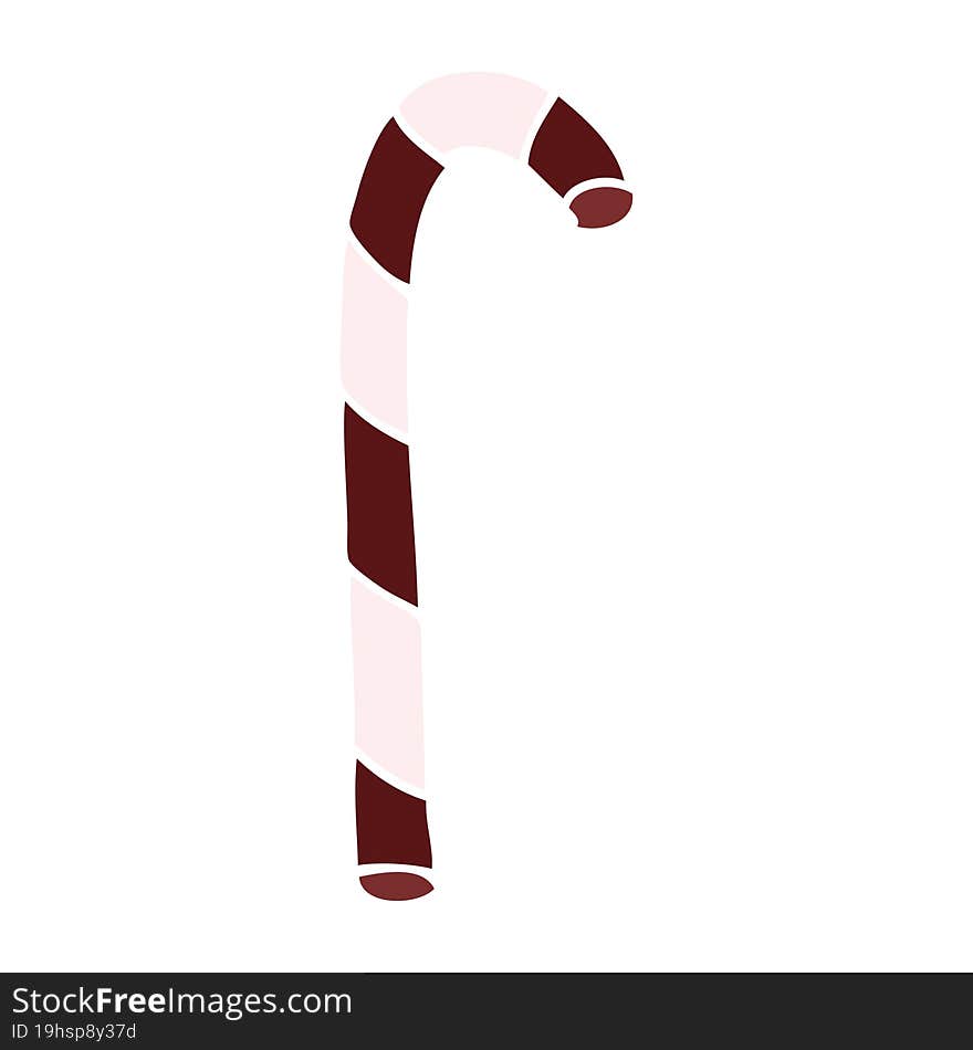 Cartoon Doodle Candy Cane