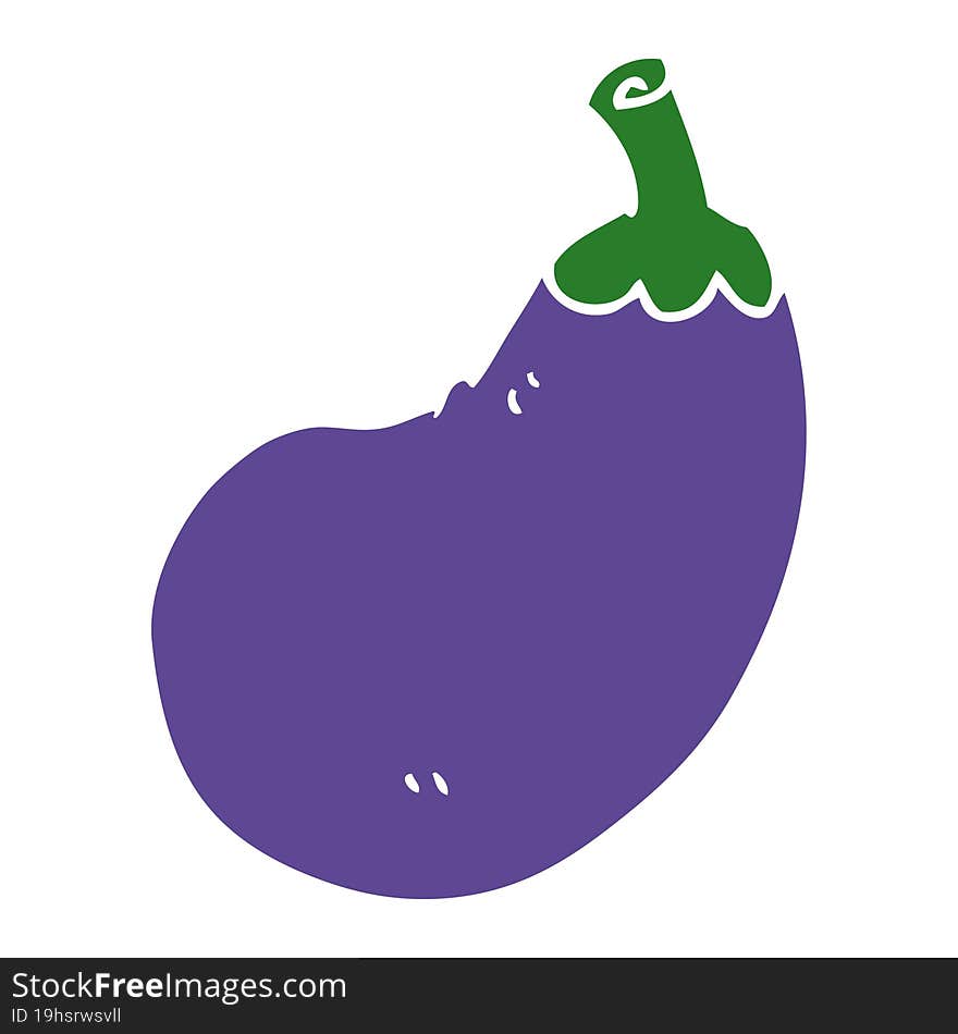 cartoon doodle eggplant