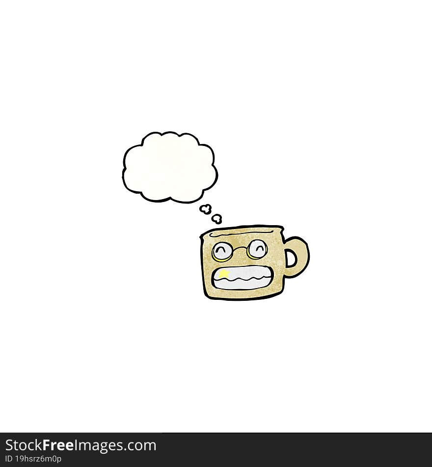 Cartoon Grinning Mug