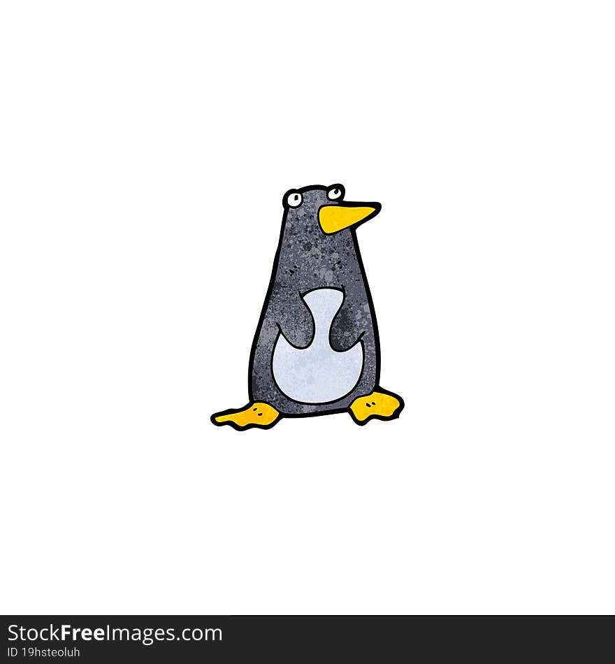 funny cartoon penguin