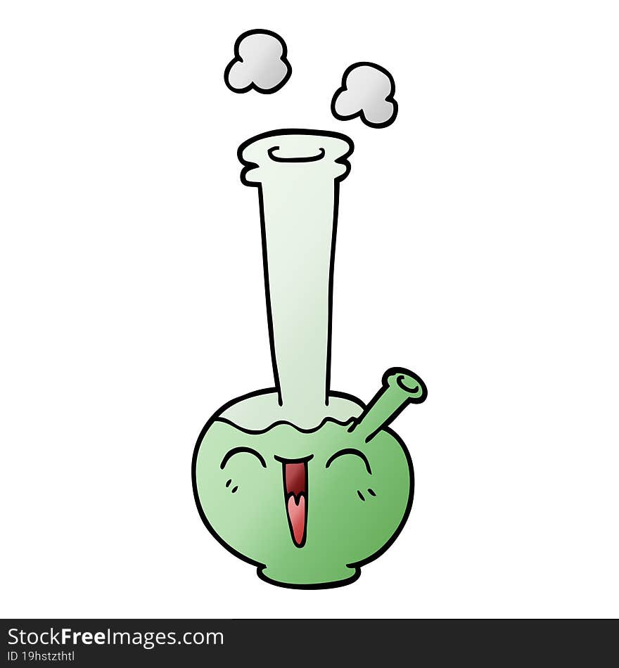 cartoon doodle bong