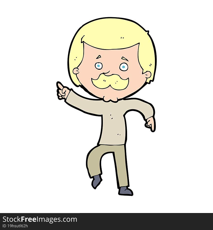 cartoon dancing dad