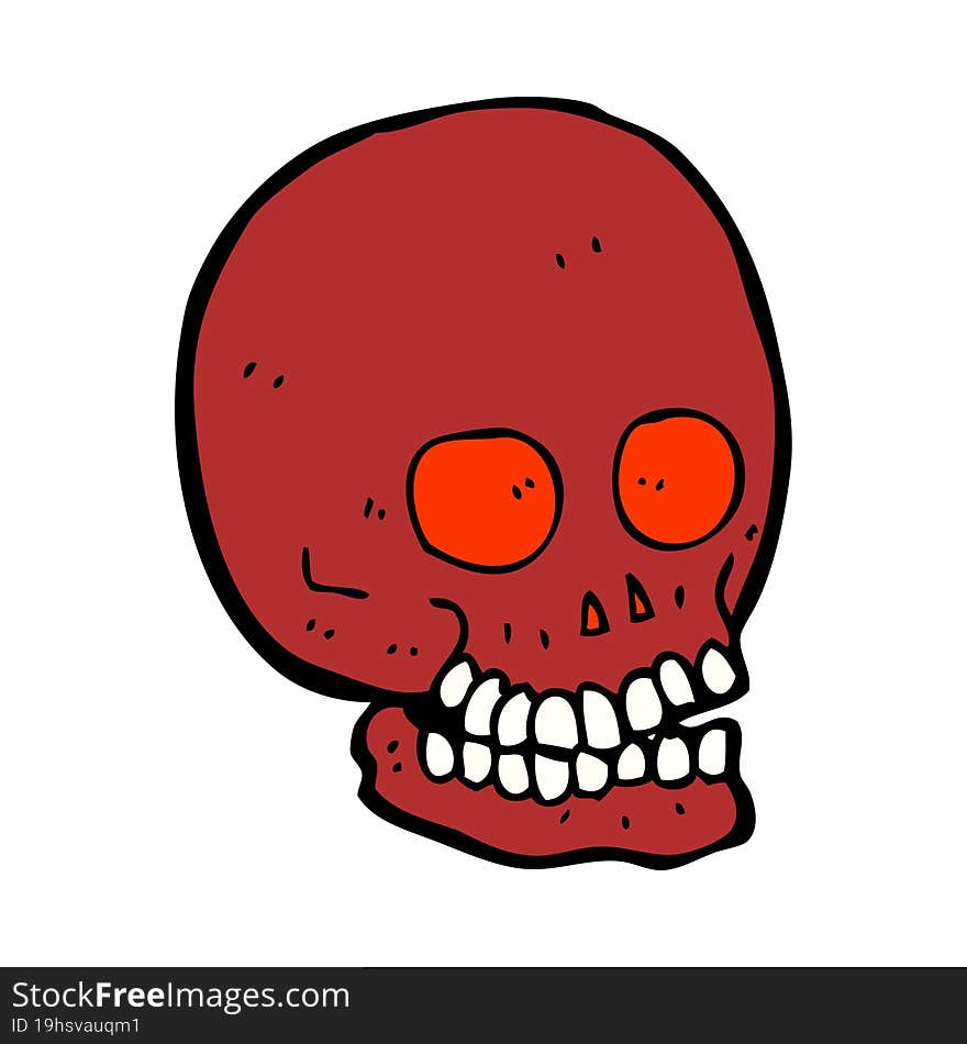 cartoon skull