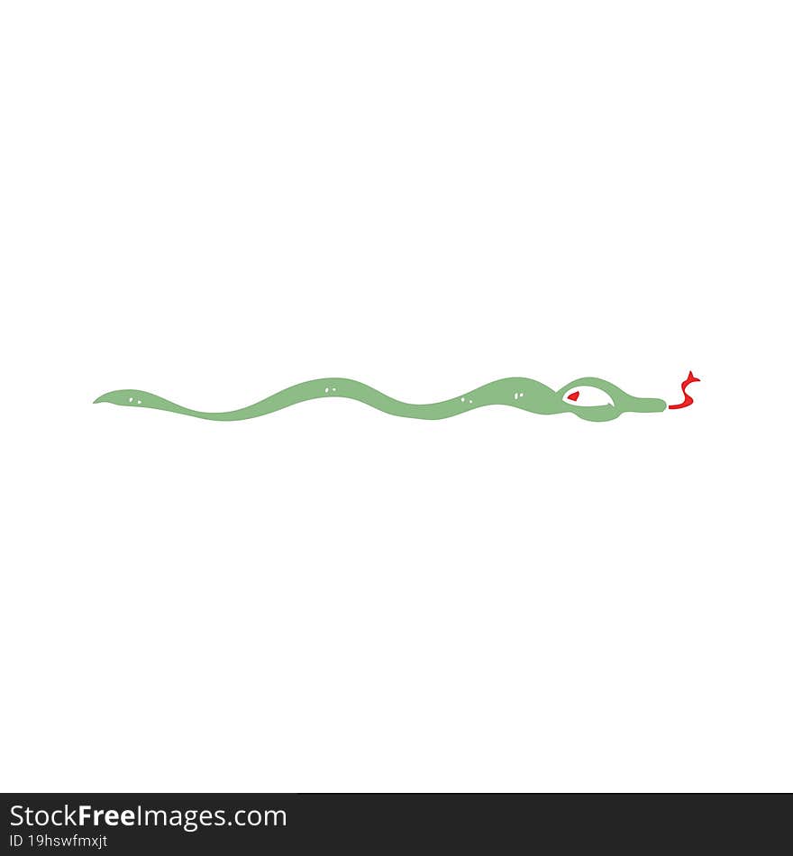 cartoon doodle poisonous snake