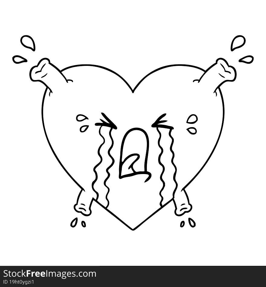 cartoon heart. cartoon heart